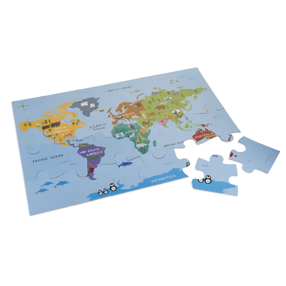 Wilko World Map Puzzle Image 2