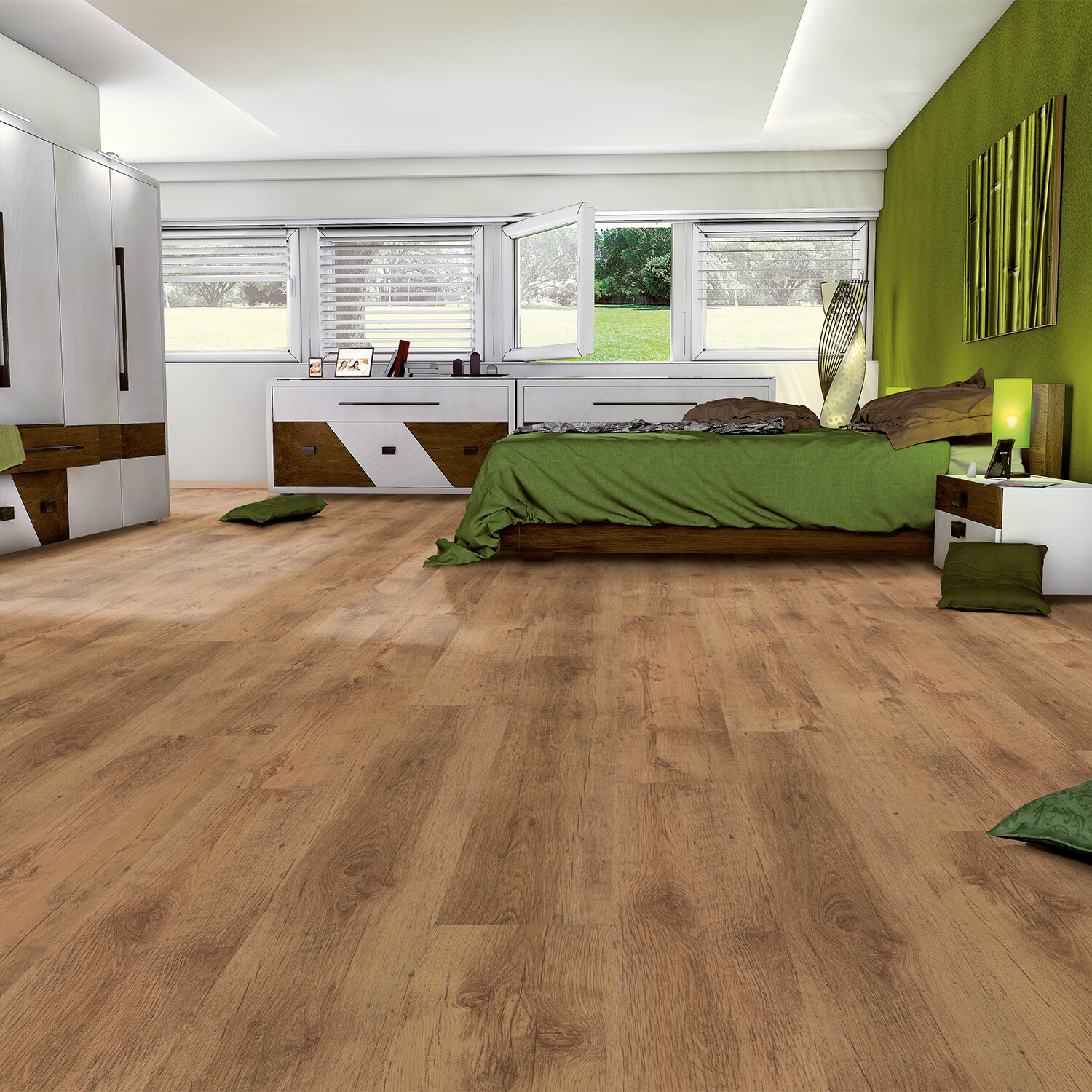 Egger 6mm Laminate Flooring Sample Beaumont Oak Image 2