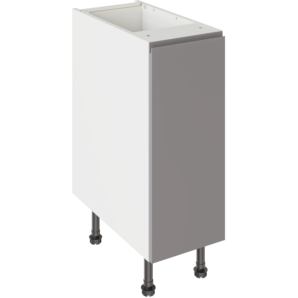 Kitchen Kit J-Pull Gloss Dust Grey Base Kitchen Cabinet Flatpack 300mm Image 1