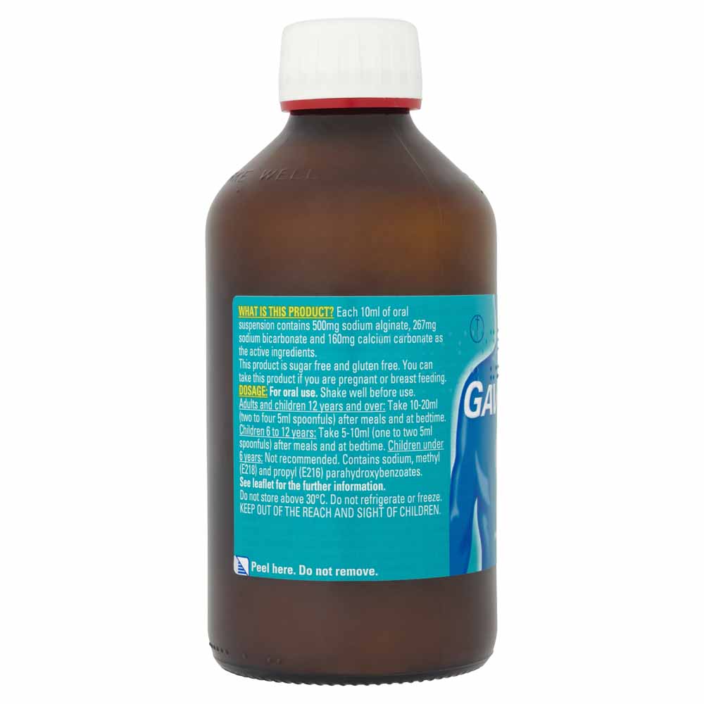 Gaviscon Heartburn and Indigestion Liquid Relief Peppermint 600ml Image 2
