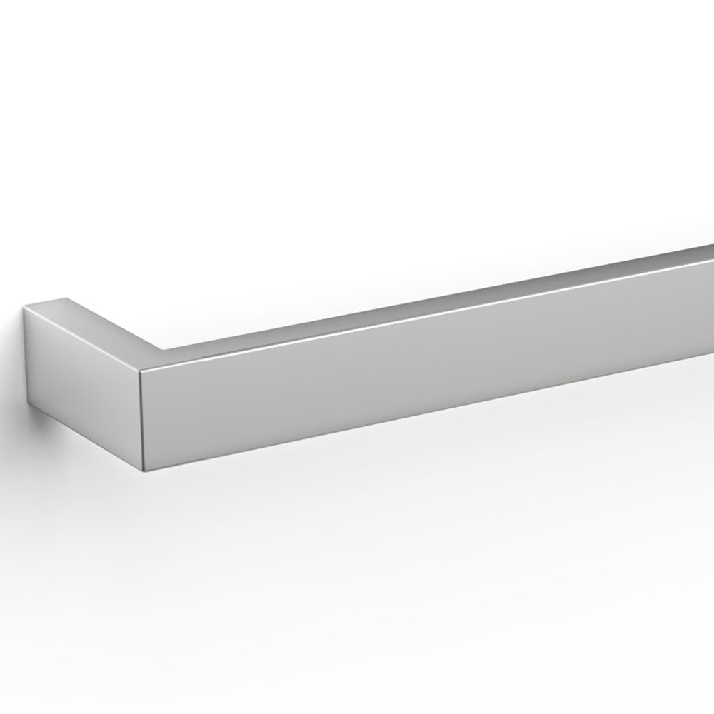 Towelrads Elcot Close Ended Square Brushed Stainless Towel Radiator 450 x 40mm 17W Image 2
