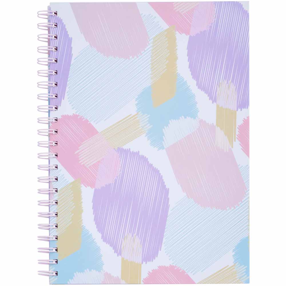 Wilko Wiro Notebook Pastels A4 80 160pg Wilko
