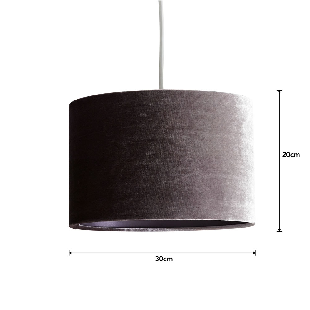 Wilko Velvet Mauve Light Shade Wilko