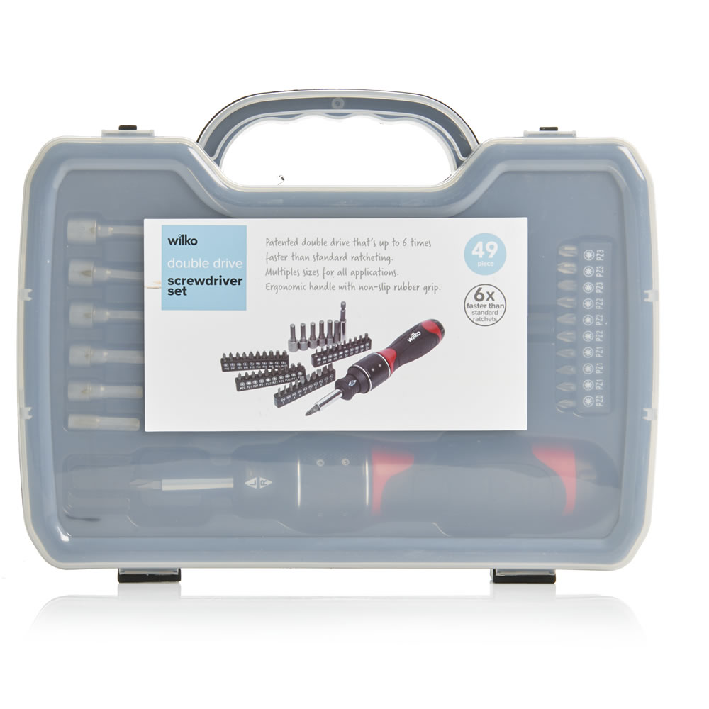 Wilko Double Drive Screwdriver Set 49 Piece Wilko