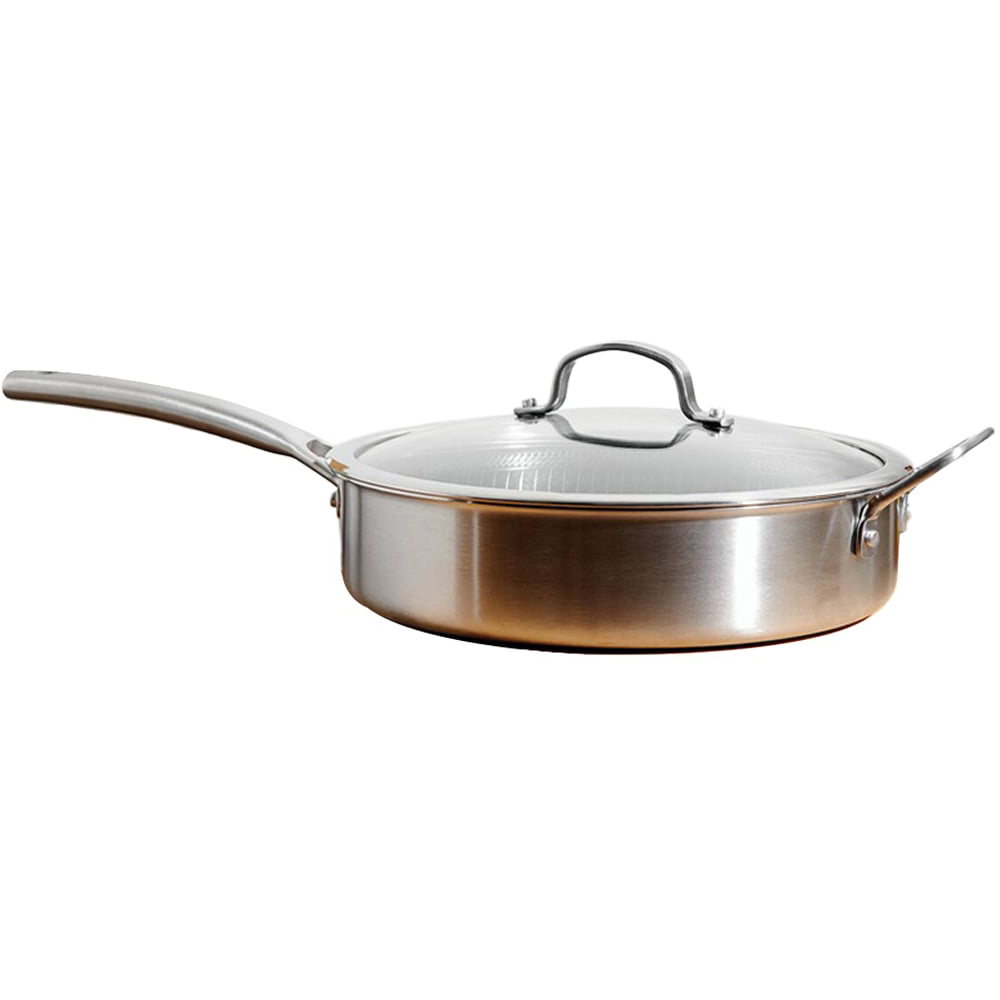 Kitchen Master Hex Stainless Steel Saute Pan - Silver Image 3