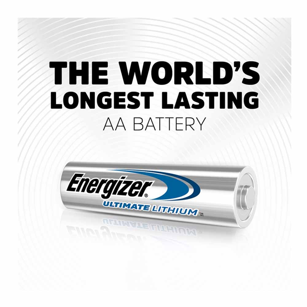 Energizer Ultimate LR6 1.5V Lithium AA Batteries 4 pack Image 3
