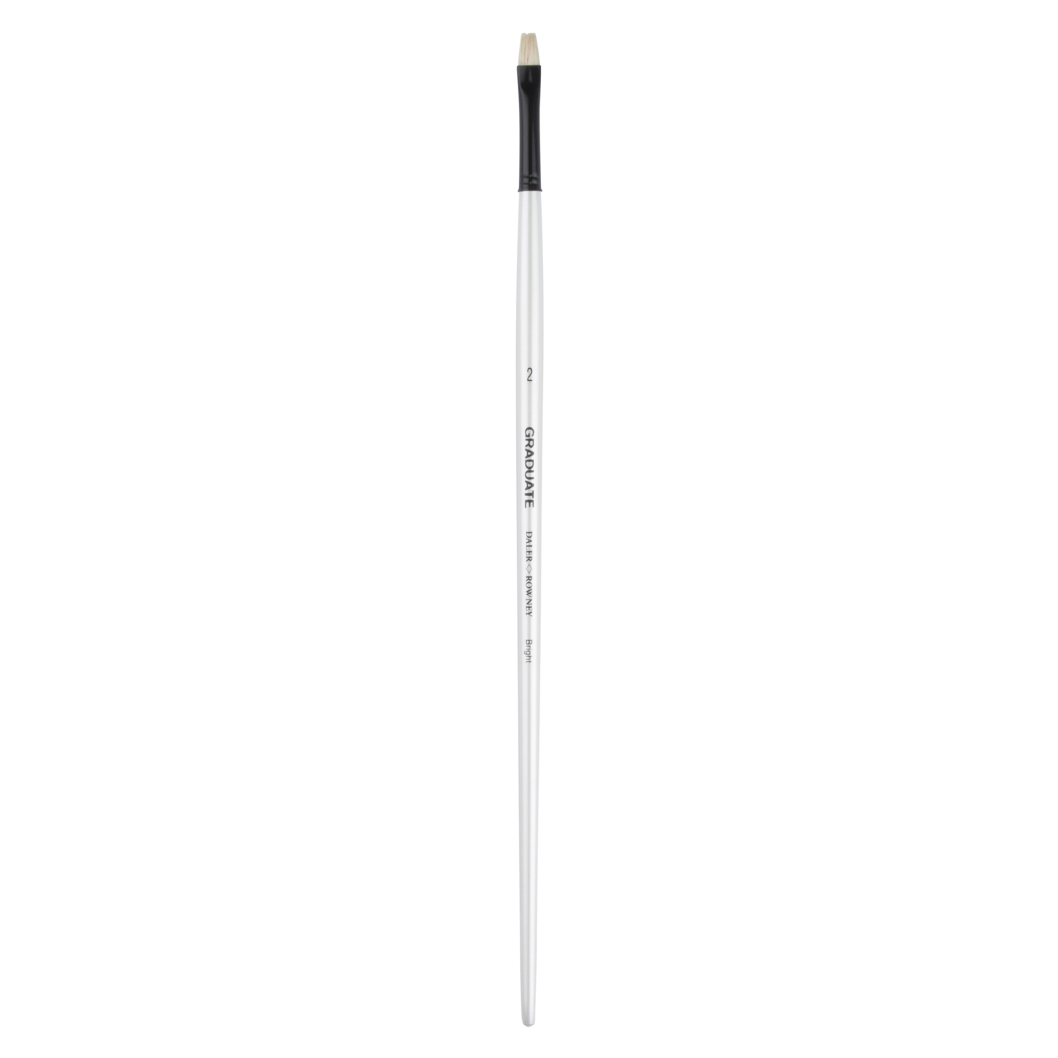 Daler Rowney Graduate Bristle Bright Long Handle Brush No. 2 Image 2