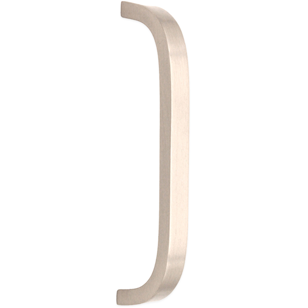 Spira Brass Satin Silver Curved Bar Handle 300mm Image 1