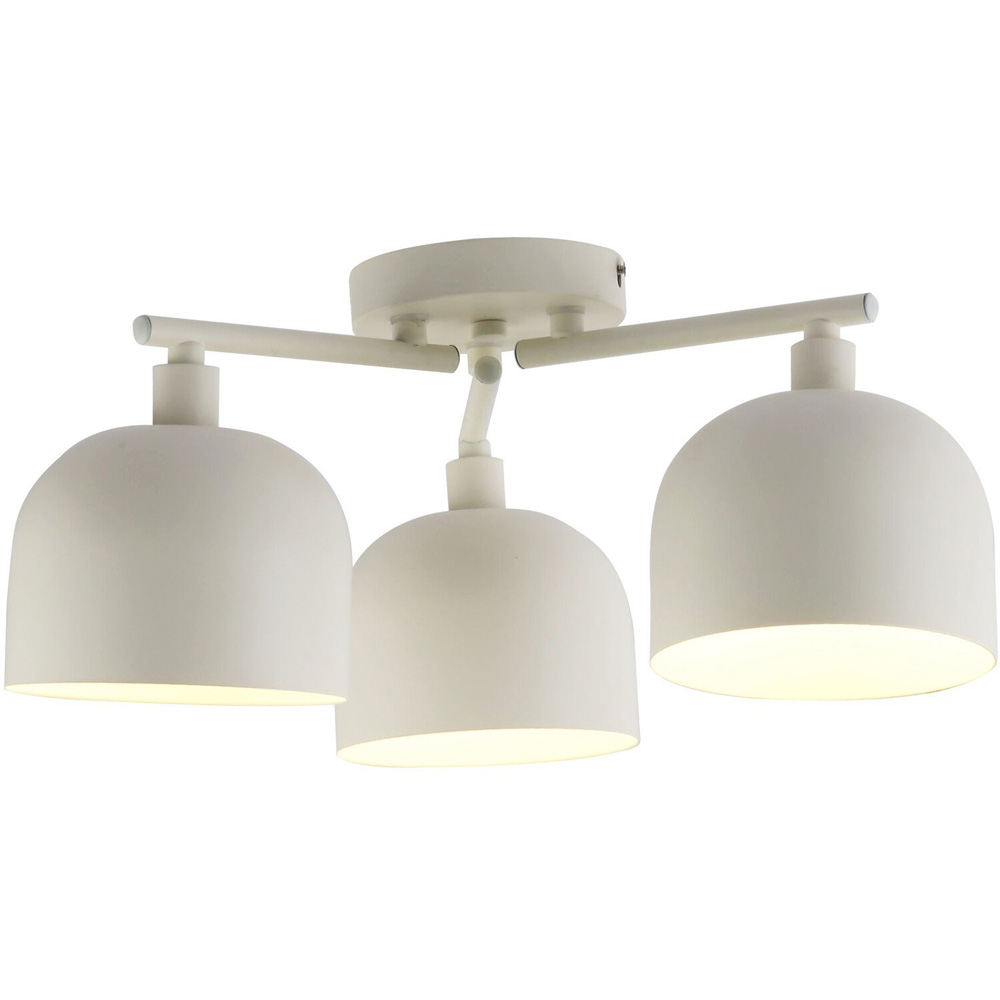 Ace 3 Light Ceiling Fitting Cream Image 3