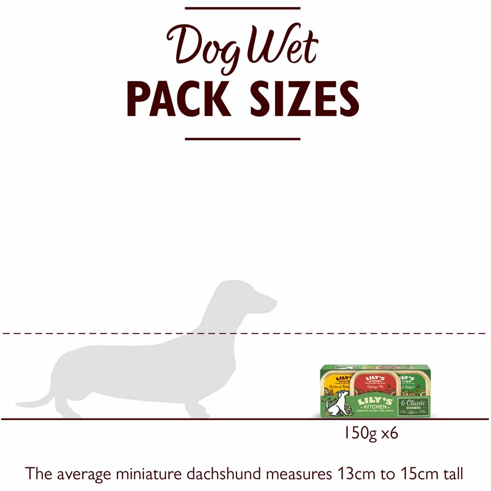 Lily's Kitchen Classic Dinners Dog Food Trays 6x150g Wilko