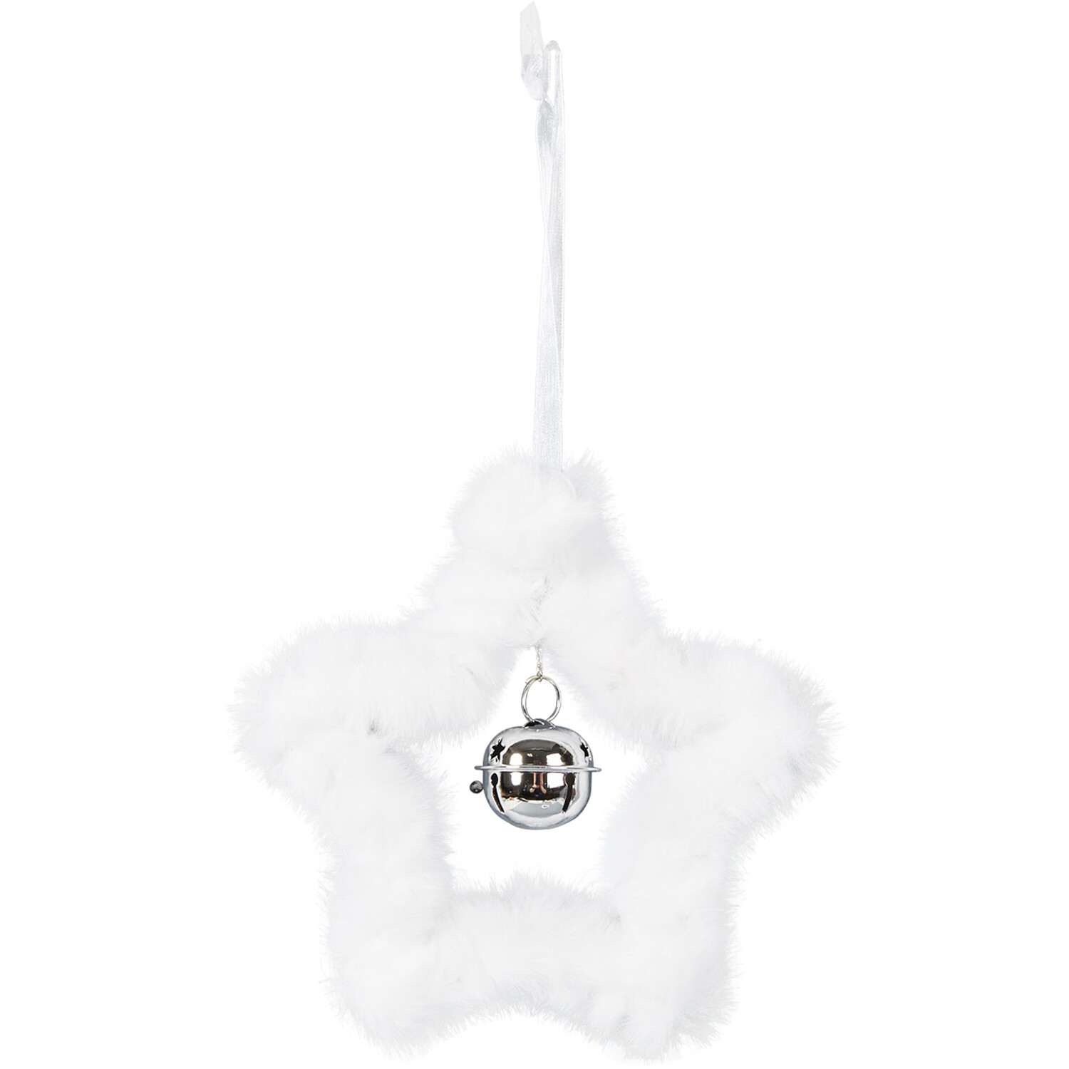 Set of 2 Hanging Fluffy Decorations Image 4