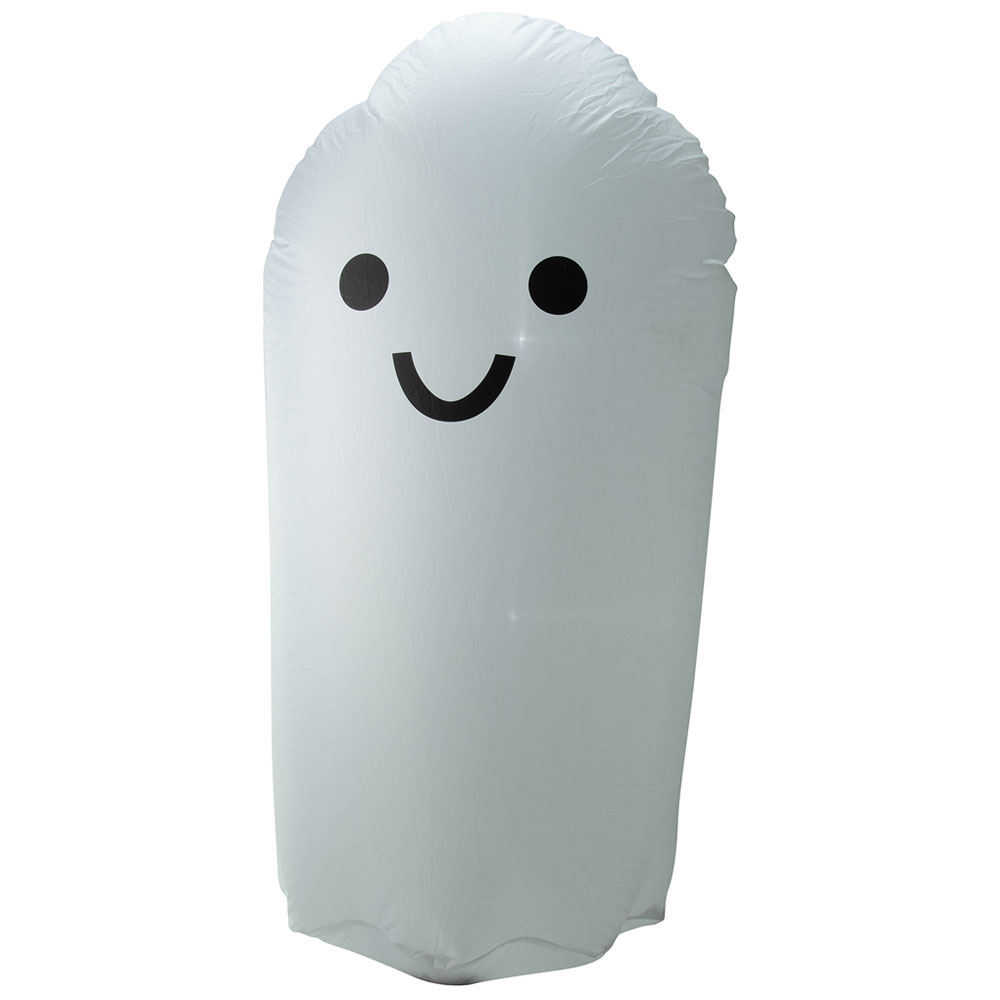 Arlec Halloween 4ft White LED Inflatable White Ghost Image 1
