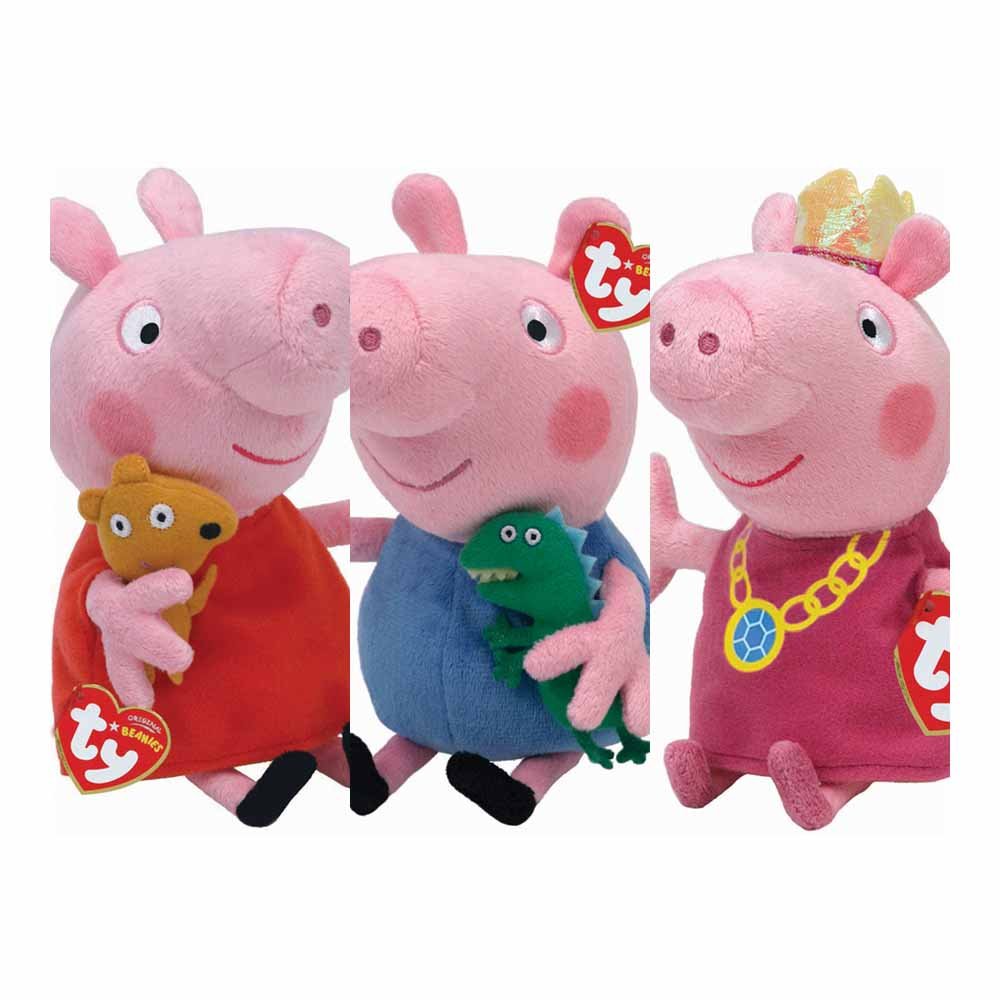 Single Plush Peppa Pig Collectable in Assorted styles Image 1