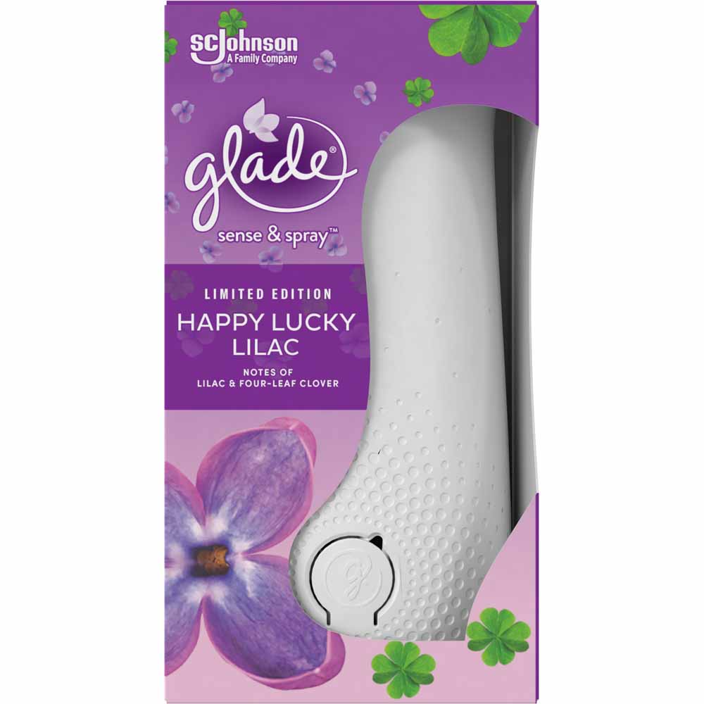Glade Sense & Spray Holder Happy Lucky Lilac Air Freshener 18ml Image 2
