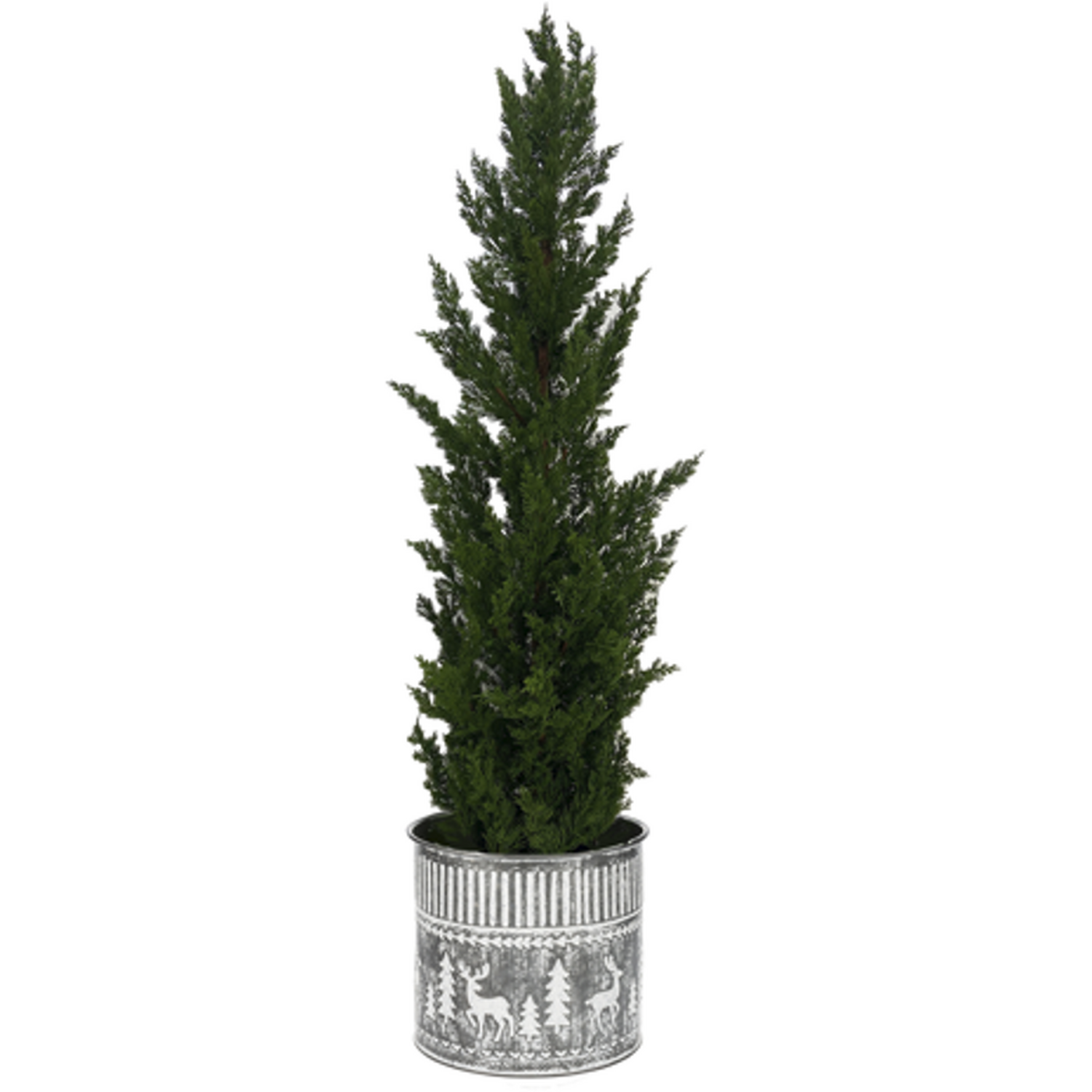 Christmas Potted Artificial Tree Image 1