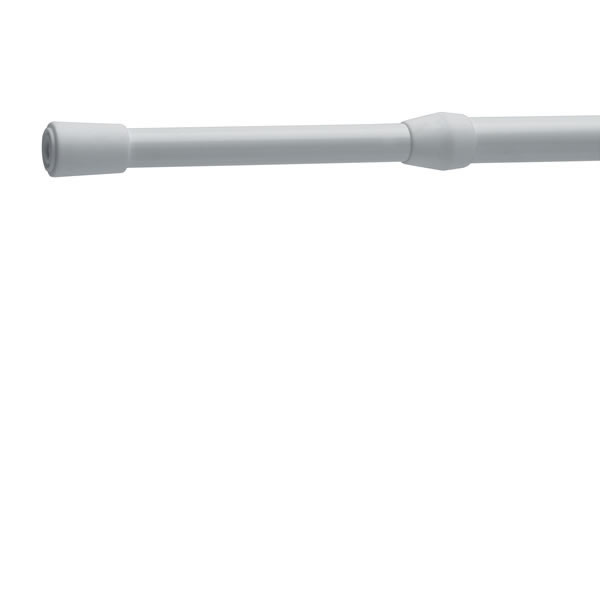 Wilko Extendable Self-Locking White Tension Rod 100 - 150cm Image