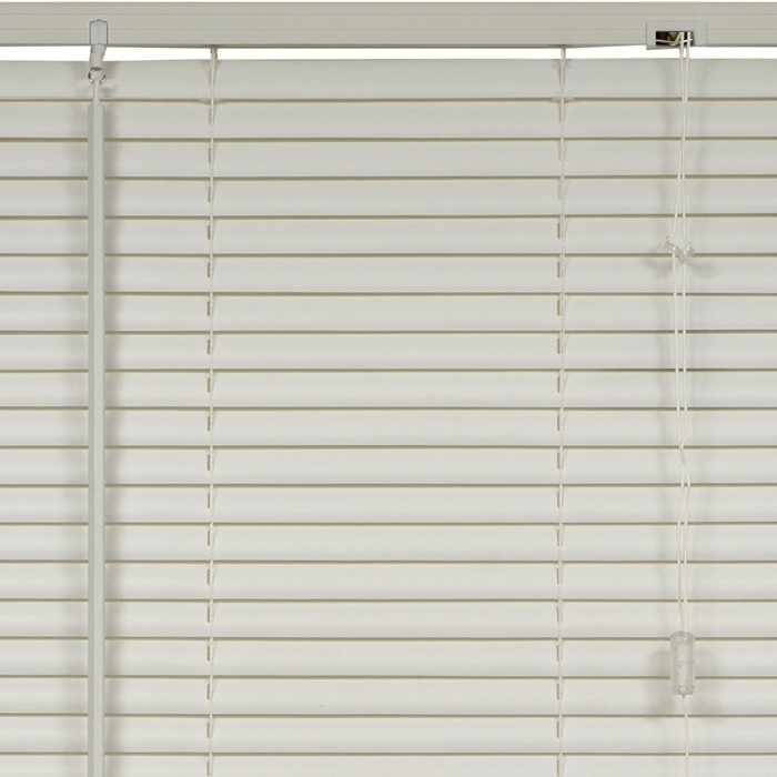 PVC Venetian Blinds White 120 x 213cm Image 1