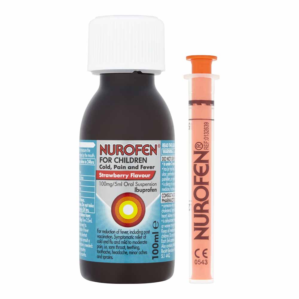 Nurofen for Children Ibuprofen Suspension Cold and  Flu 100ml Image 4