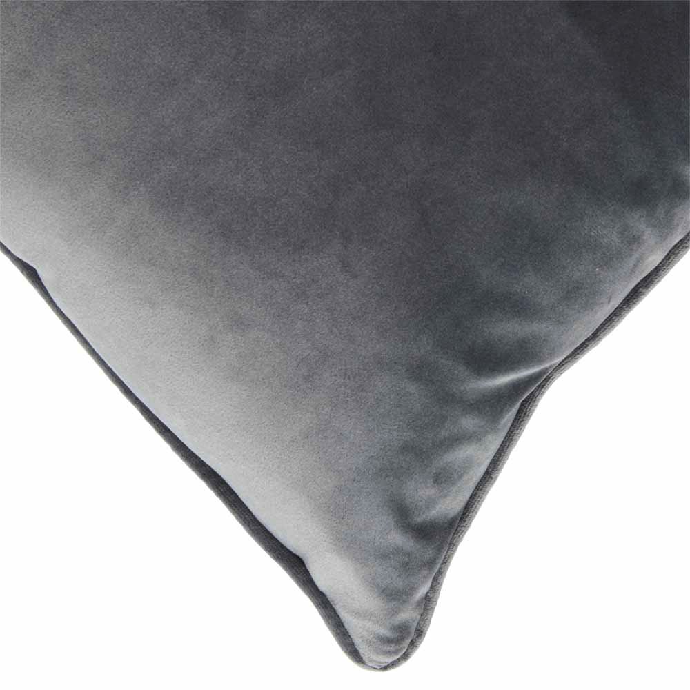 Wilko Slate Velour Cushion 55 x 55cm Image 3