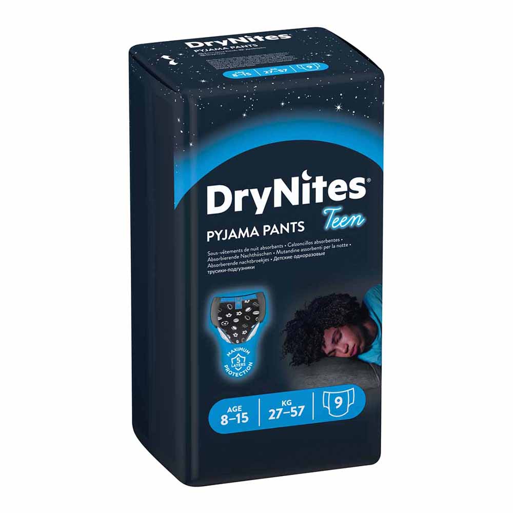 Huggies DryNites Pyjama Pants Boys 8 to 15 years 9 pack Image 3