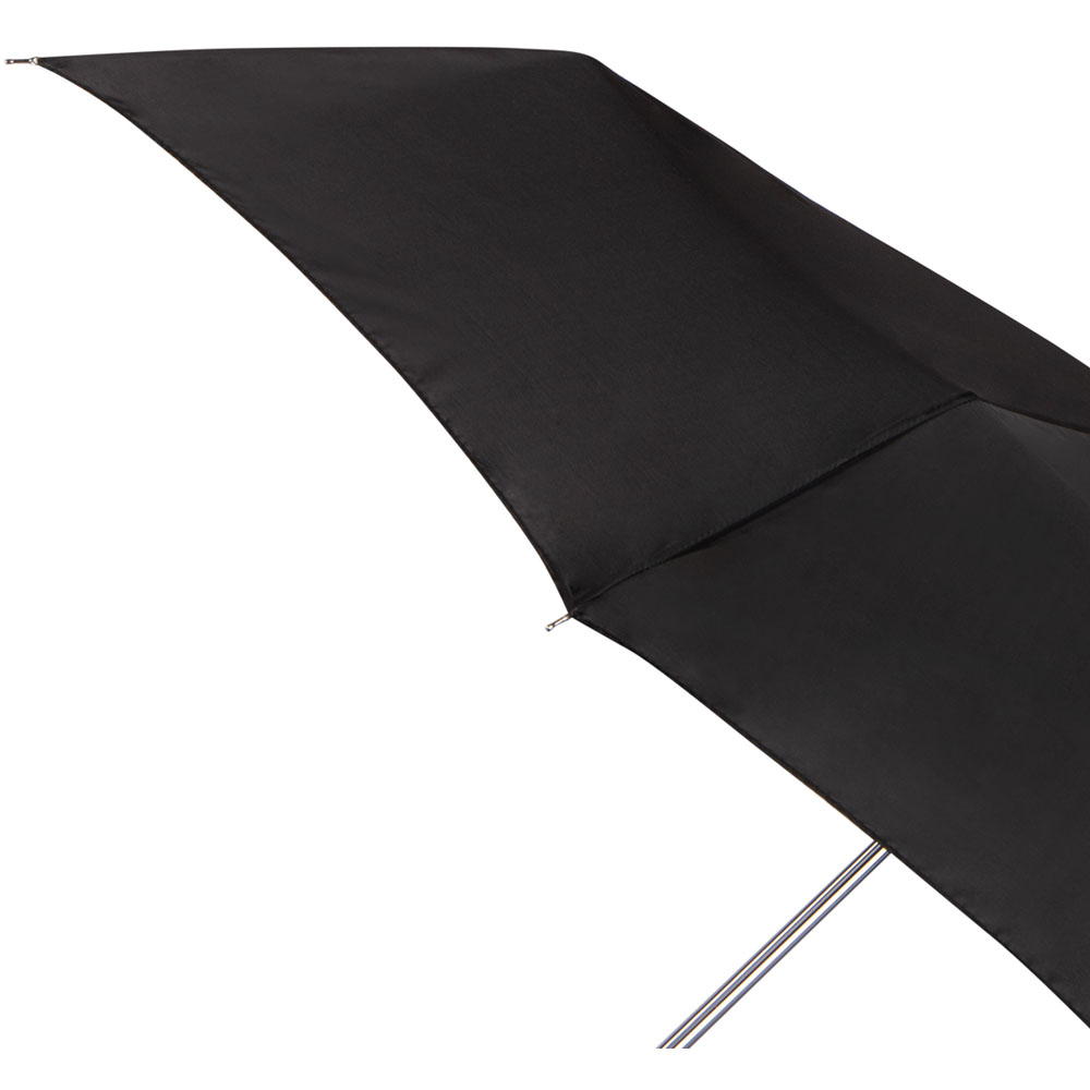 Wilko By Totes Plain Black Crook Handle Umbrella Image 5