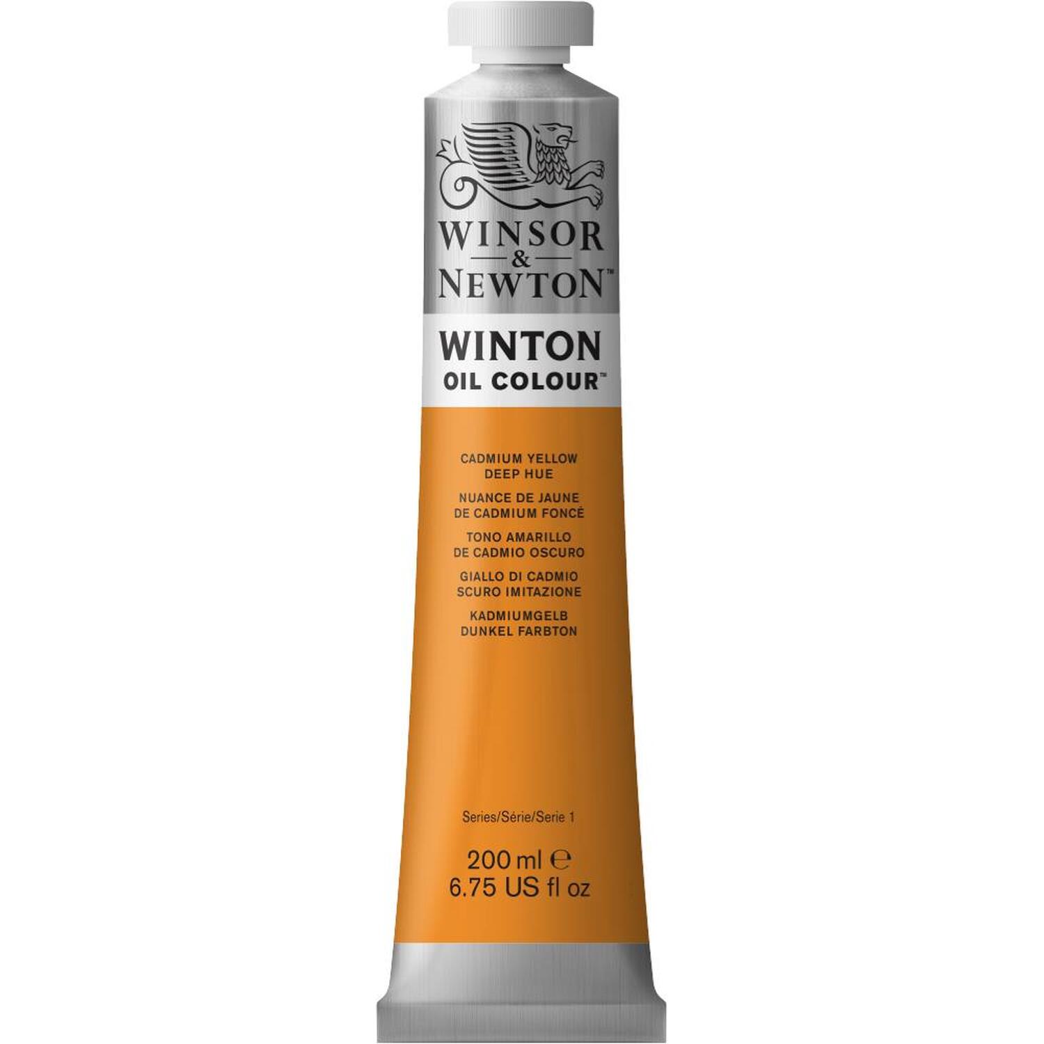 Winsor and Newton 200ml Winton Oil Colours - Cadmium Yellow Deep Hue Image