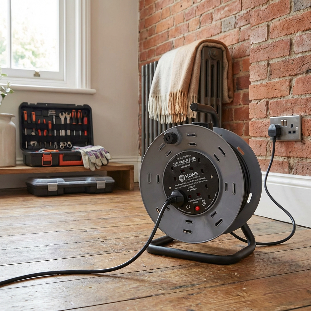 My Home 4 Way Open Cable Reel 25m Image 3