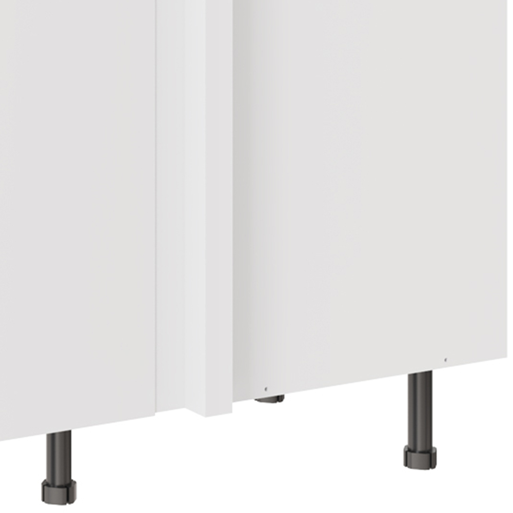 Kitchen Kit Slab Supergloss White Drawerline Base Cabinet 1000mm Image 3