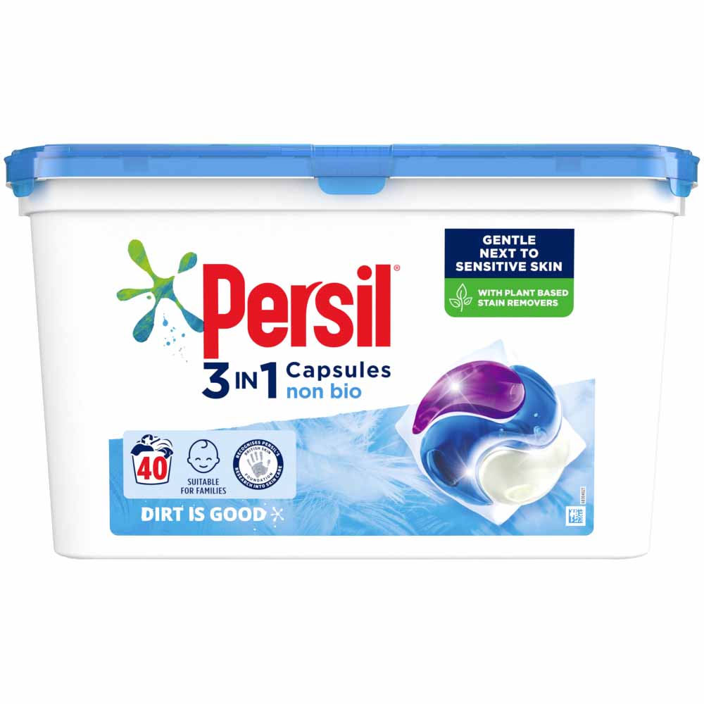 Persil 3in1 Non Bio Capsules 40 Washes Image 2