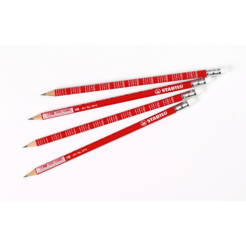Stabilo Times Table Pencils 4 pack Image 4