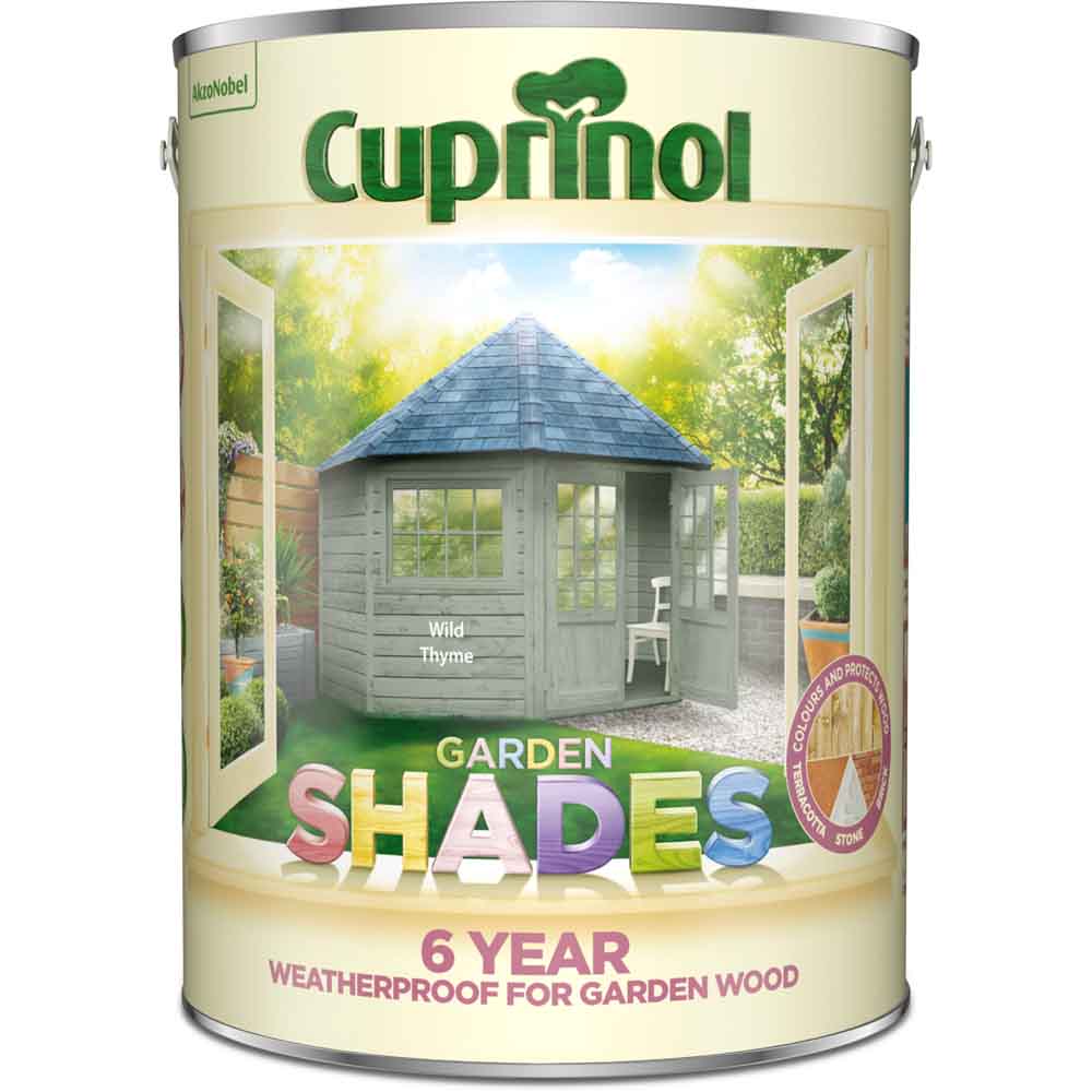 Cuprinol Garden Shades Wild Thyme Exterior Paint 5L Image 2