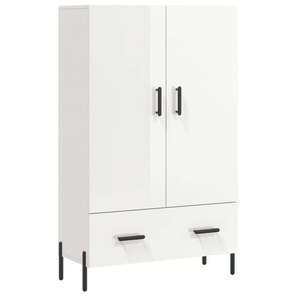 vidaXL 2 Door Single Drawer White Highboard Image 2