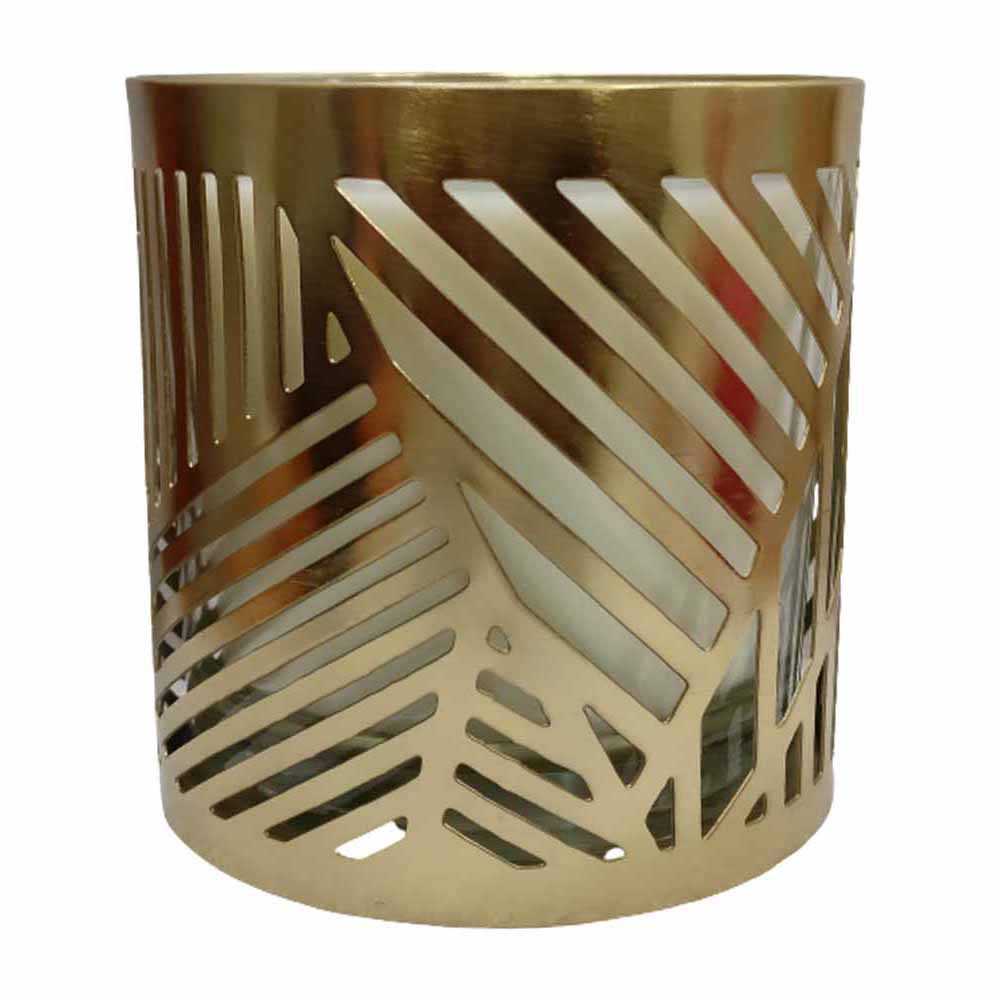 Wilko Gold Cased 2-Wick Candle Image 2