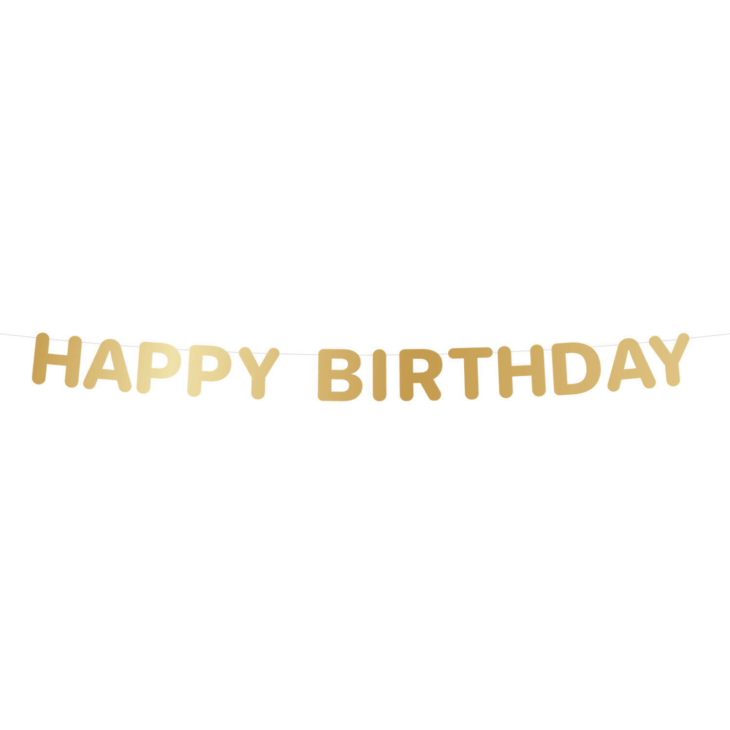 Kitten Party Birthday Banner Gold Image 4