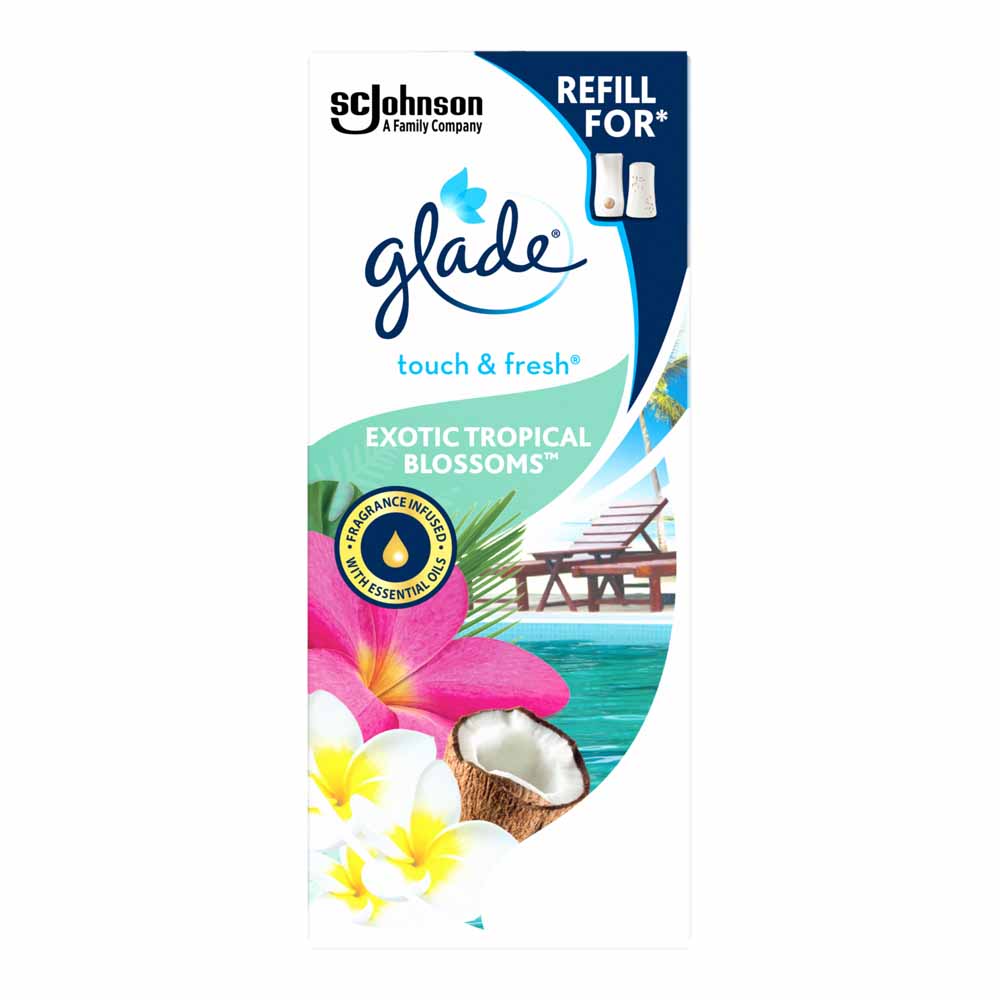 Glade Touch and Fresh Refill Tropical Blossoms Air Freshener 10ml Image 2