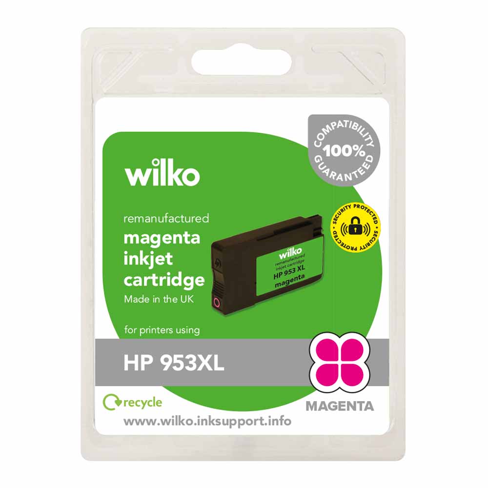 Wilko HP 953XL Magenta Remanufactured Inkjet Cartridge Image