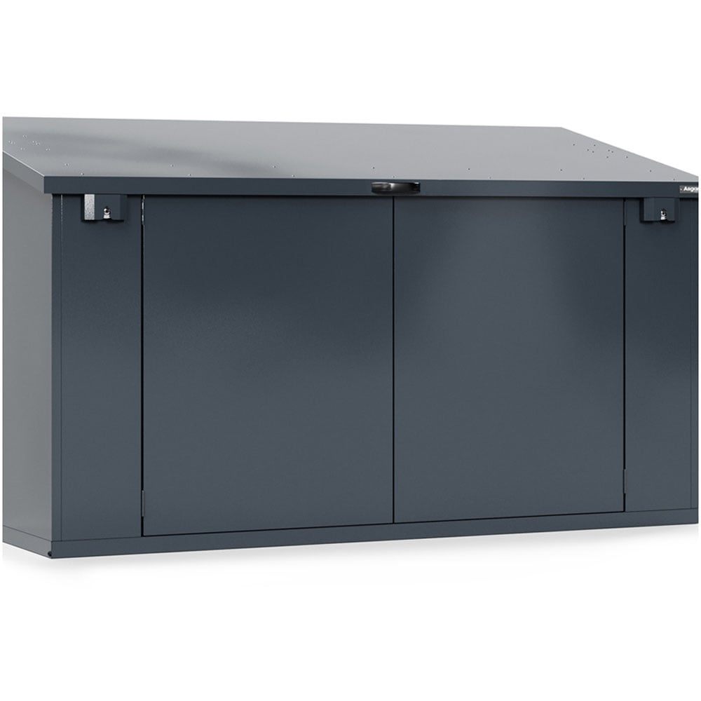 Asgard Access E Plus 8 x 4ft Double Door Grey Bike Storage Shed Image 3