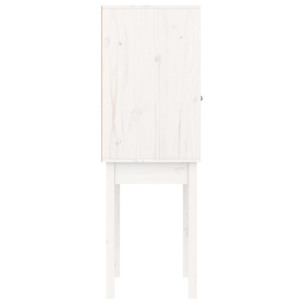 vidaXL 2 Door White Pine Wood Highboard Image 6