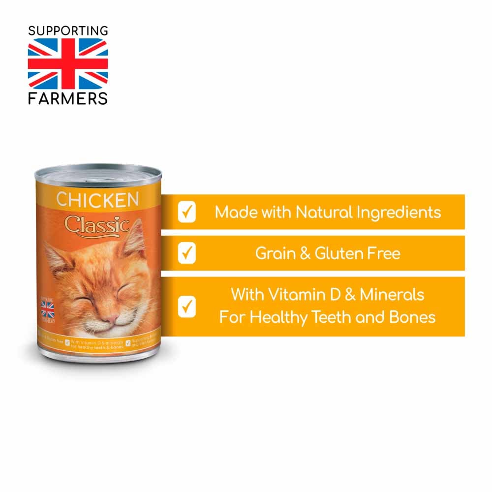 Butchers Classic Tinned Cat Food Chicken Beef Game in Jelly 6 x 400g Image 3