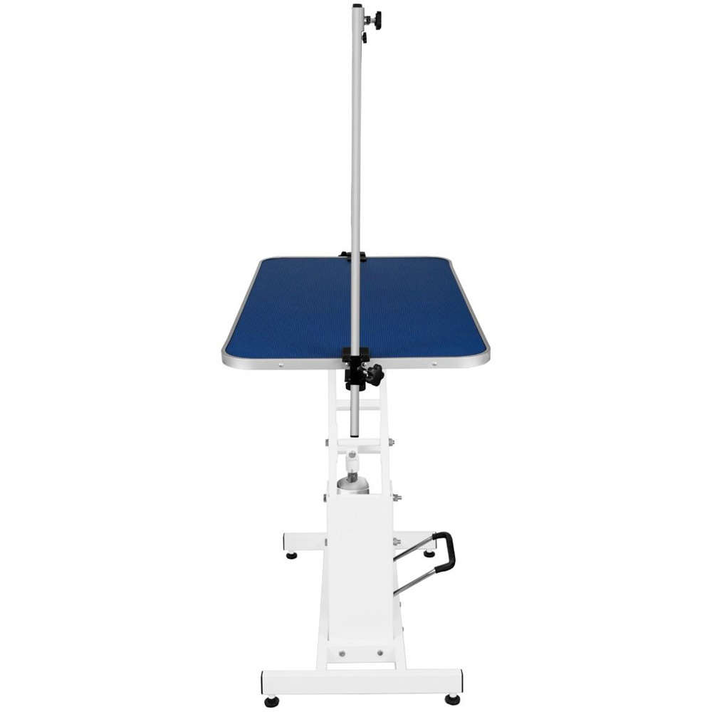 Petnamic Hydraulic White and Blue Top Dog Grooming Table Image 3