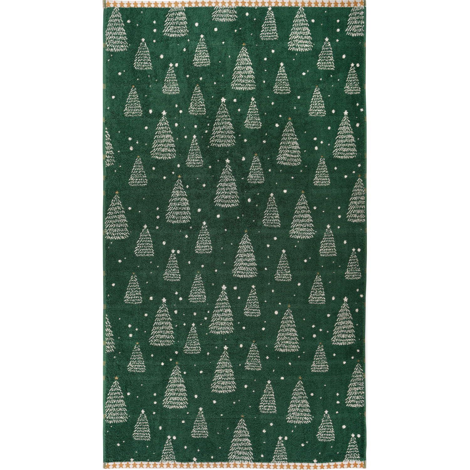 Christmas Trees Towel Green 80cm Image 1