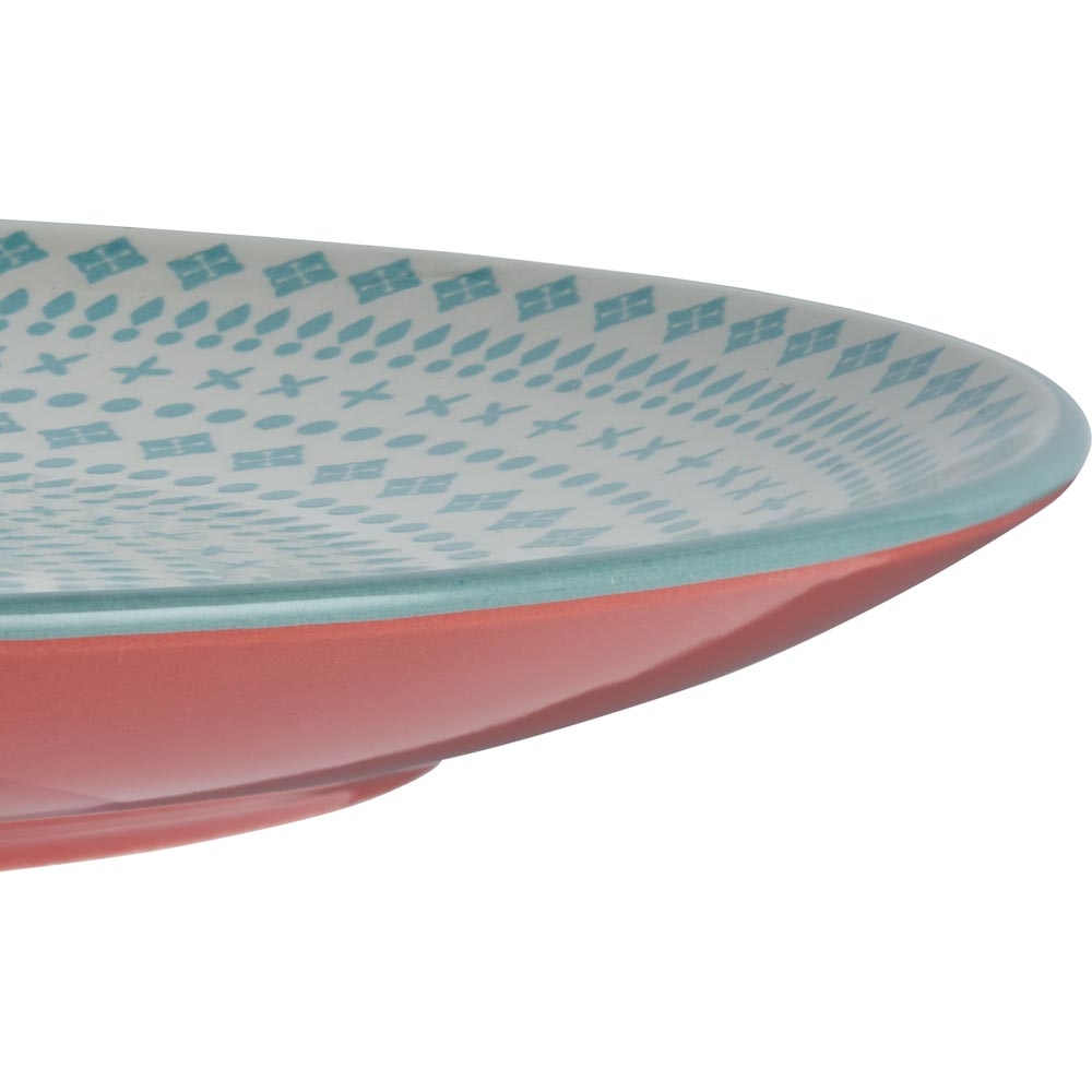 Wilko Mezze Large Round Plate Teal Image 3