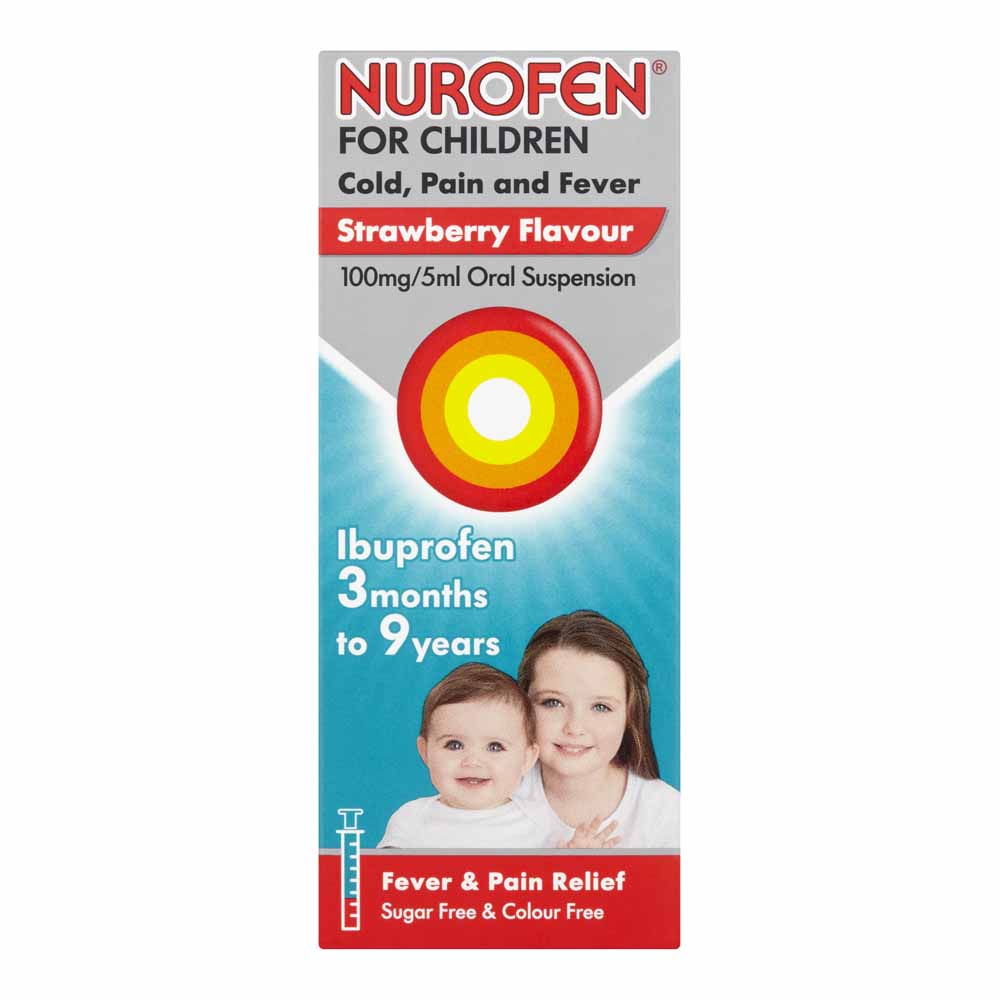 Nurofen for Children Ibuprofen Suspension Cold and  Flu 100ml Image 1