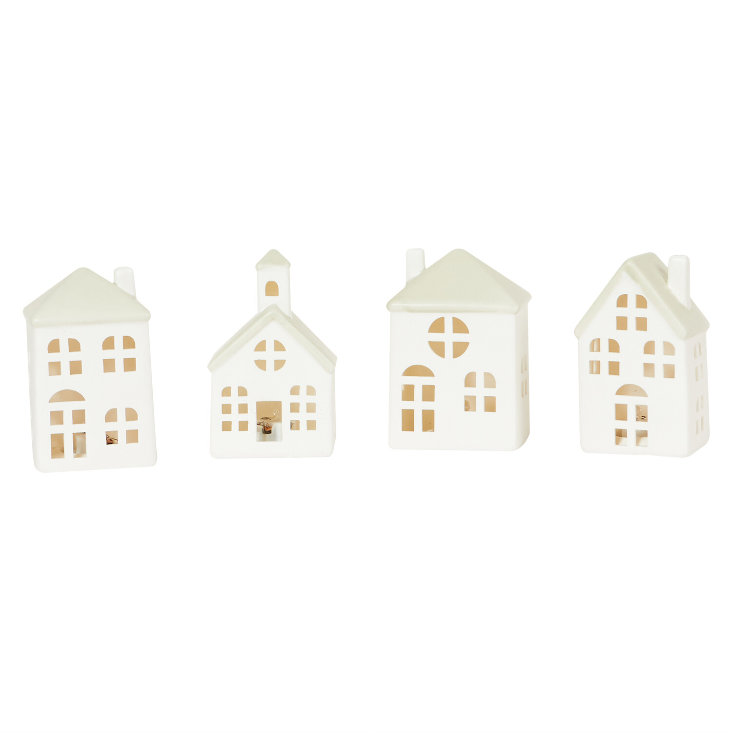Set of 4 LED Houses Image 1