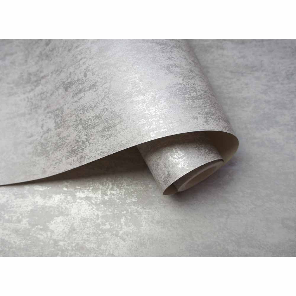 Holden Decor Industrial Textured Grey Metallic Wallpaper Image 3