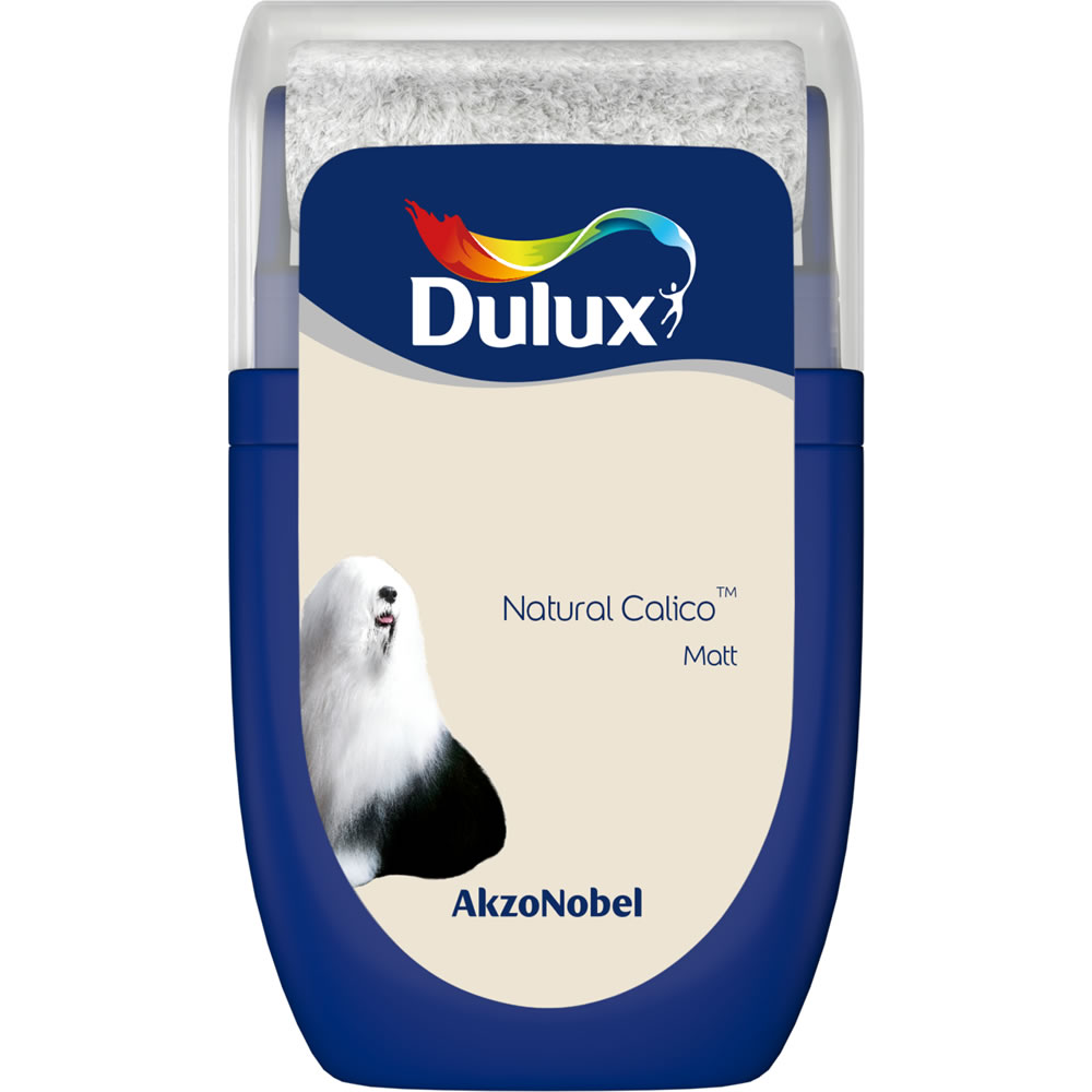 Dulux Natural Calico Matt Emulsion Paint Tester Pot 30ml Image 1