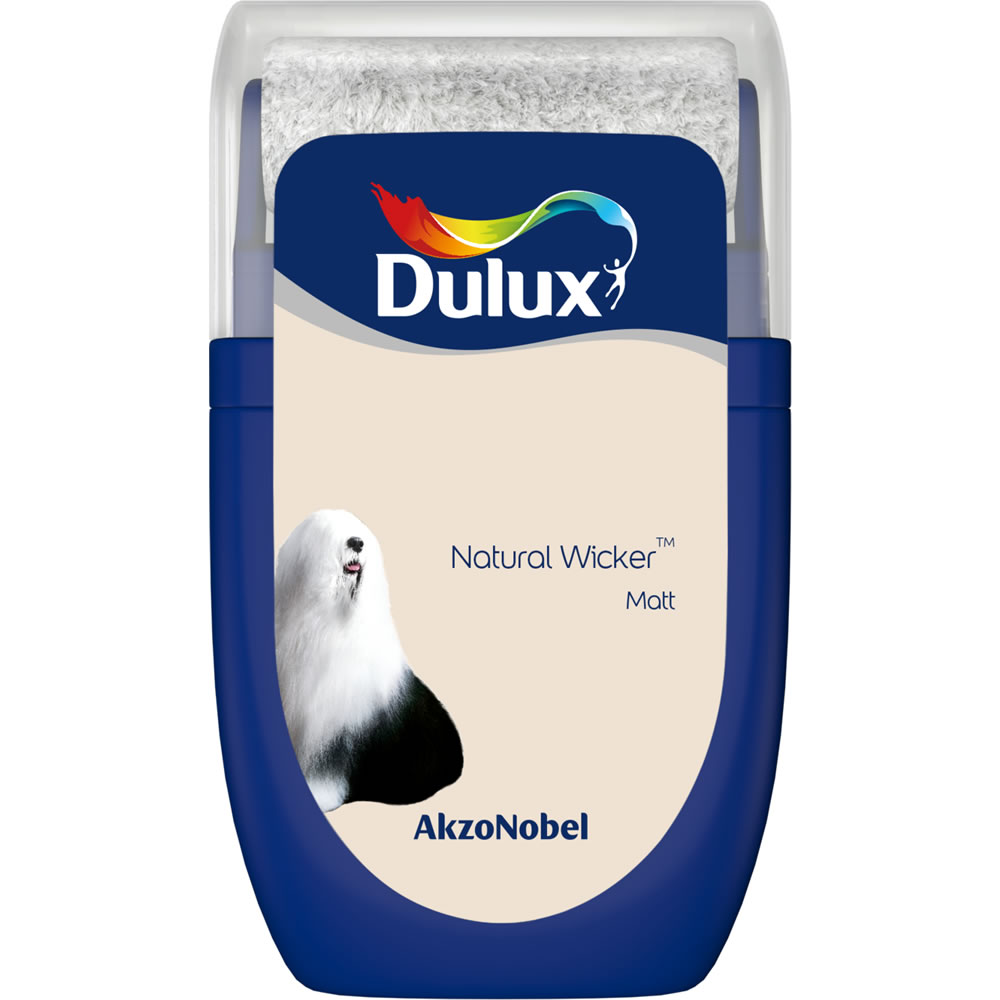 Dulux Natural Wicker Matt Emulsion Paint Tester Pot 30ml Image 1