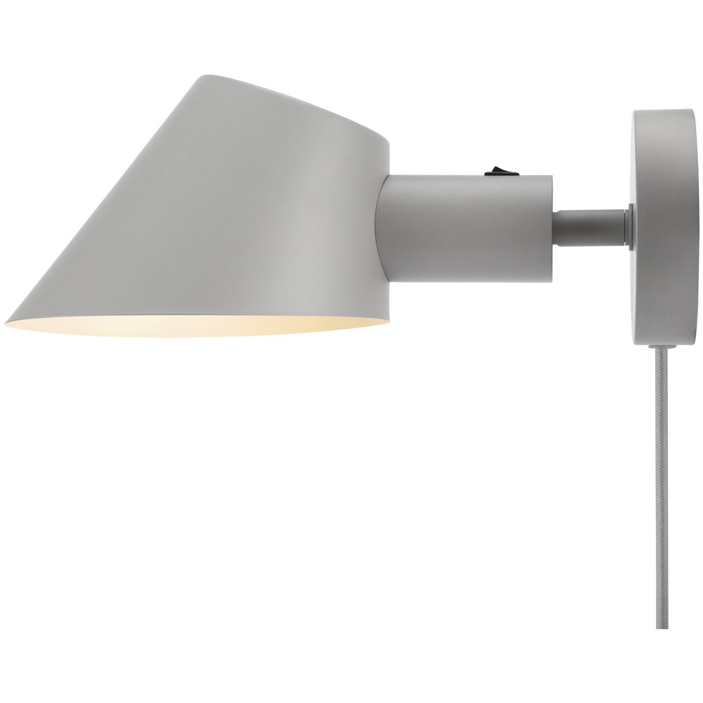 Nordlux Stay Short Grey Wall Light Image 4