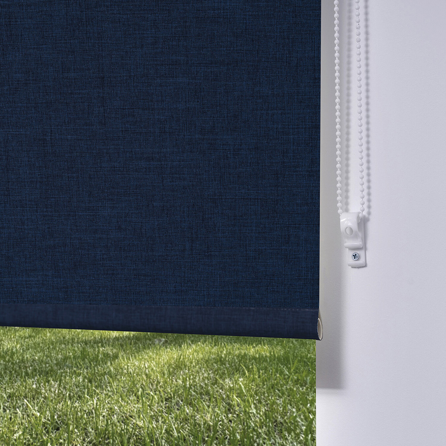 Trends Textured Blackout Blinds - Navy / 120cm Image 3