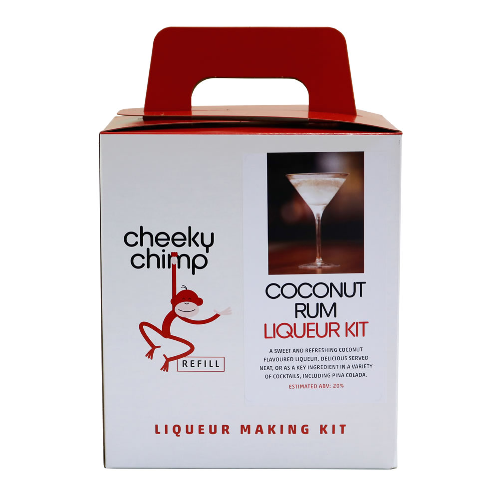 Muntons Cheeky Chimp Coconut Rum Liqueur Kit Makes 6 x 750ml Bottles Image 1